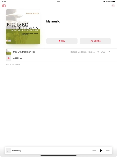 Go to the required category or playlist and press the required audio file. Go to the required category or playlist and press the required audio file.