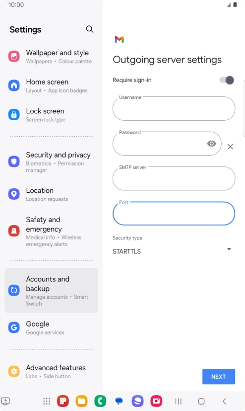 Press the drop down list below Press the drop down list below