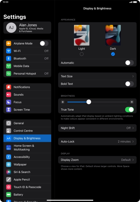 Press the indicator next to Press the indicator next to