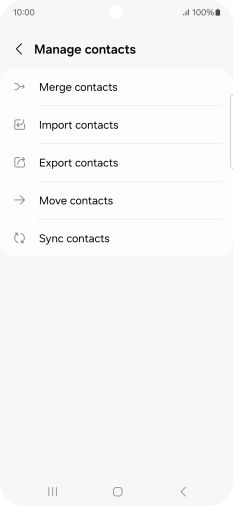 Press Import contacts. Press Import contacts.