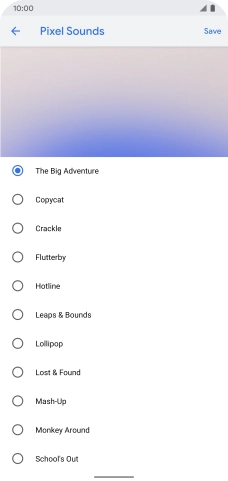 Press the required ring tone to hear it. Press the required ring tone to hear it.
