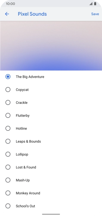 Press the required ring tone to hear it. Press the required ring tone to hear it.