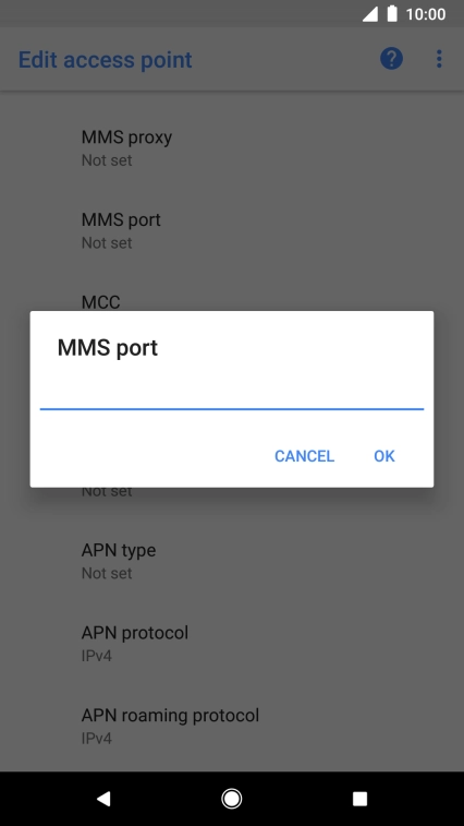 Key in 8080 and press OK. Key in 8080 and press OK.