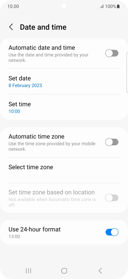 Press the indicator next to Press the indicator next to