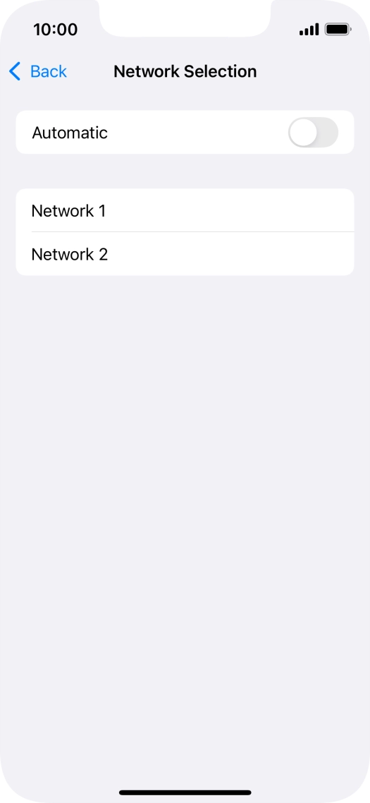 If you turn off the function, press the required network. If you turn off the function, press the required network.