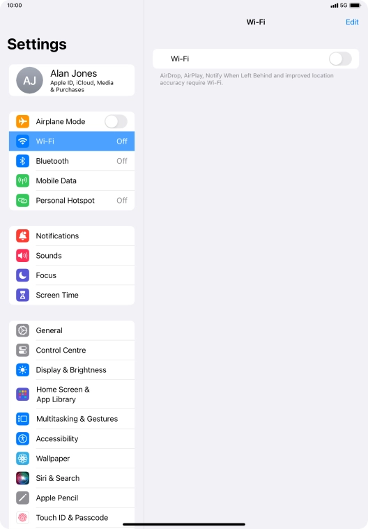Press the indicator next to Press the indicator next to