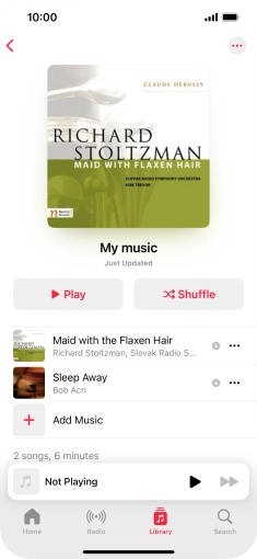 Go to the required category or playlist and press the required audio file. Go to the required category or playlist and press the required audio file.