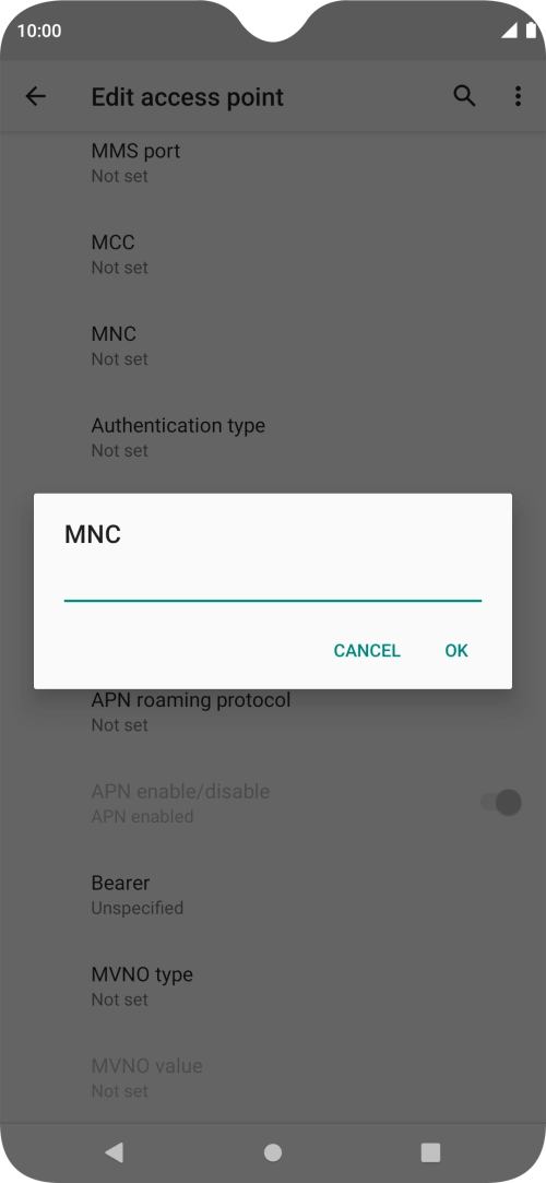 Key in 33 and press OK. Key in 33 and press OK.