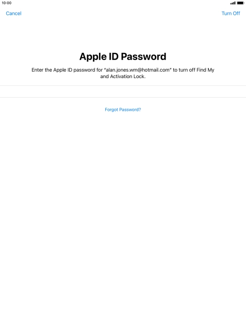 Press Turn Off. Press Turn Off.