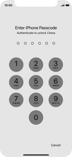Use the phone lock code you created. The app is now no longer locked. Use the phone lock code you created. The app is now no longer locked.
