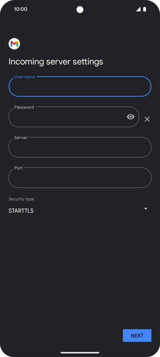 Press the field below Press the field below