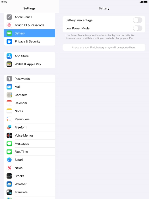 Press the indicator next to Press the indicator next to
