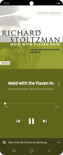 Press arrow right to go to the next audio file. Press arrow right to go to the next audio file.
