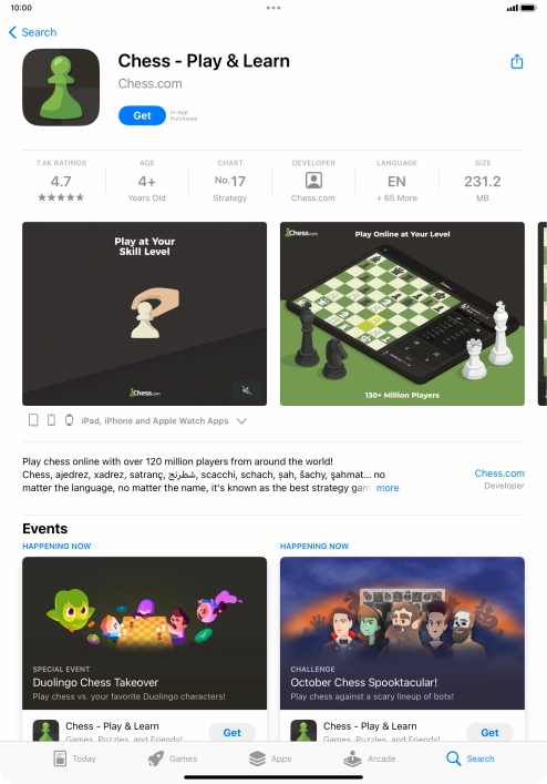 Press Get and follow the instructions on the screen to install the app. Press Get and follow the instructions on the screen to install the app.