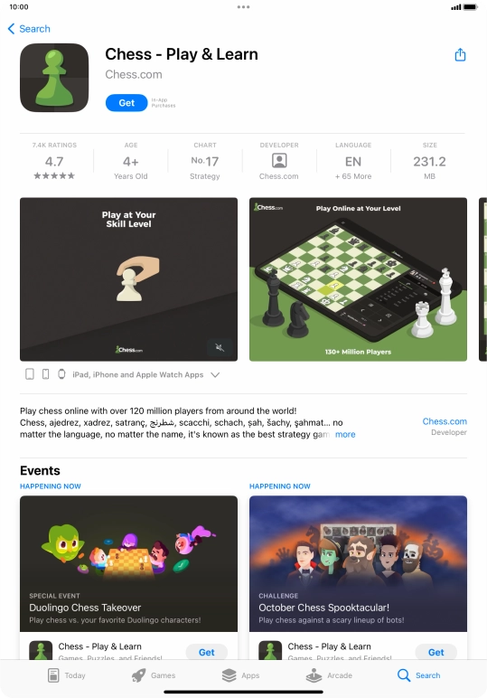 Press Get and follow the instructions on the screen to install the app. Press Get and follow the instructions on the screen to install the app.