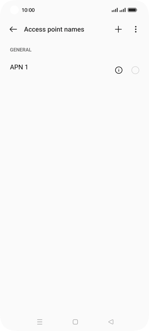 Press the new data connection icon. Press the new data connection icon.