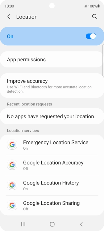 Press App permissions. Press App permissions.