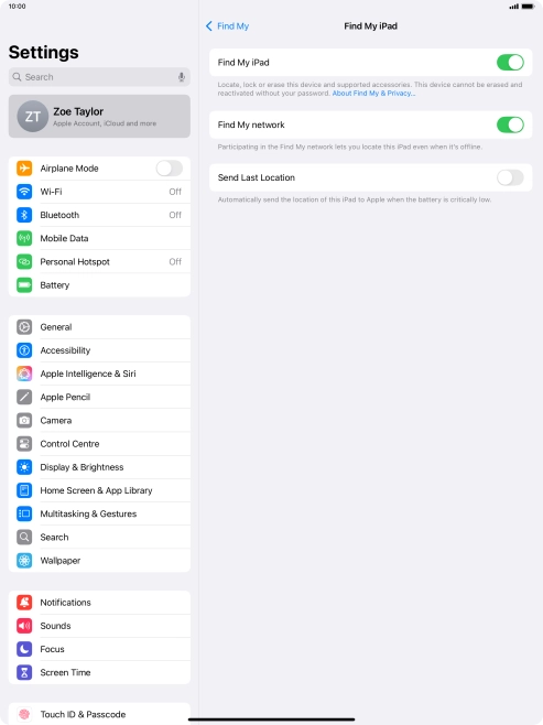 Press the indicator next to Press the indicator next to