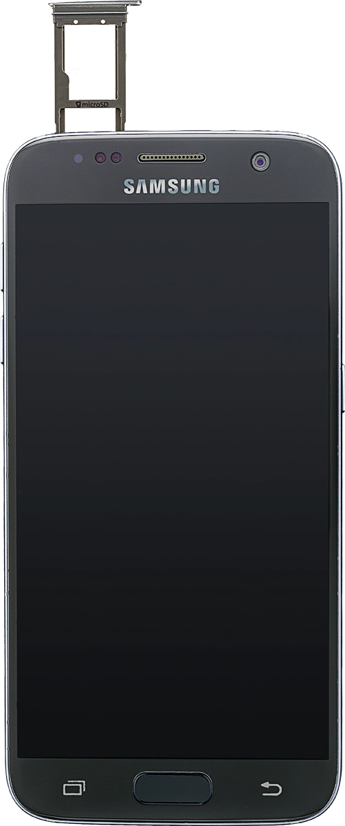 Remove the card holder from your phone. Remove the card holder from your phone.