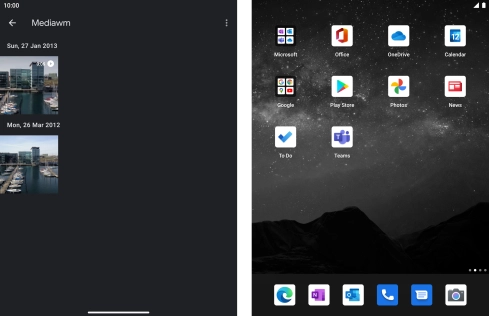 Press and hold any picture or video clip. Press and hold any picture or video clip.