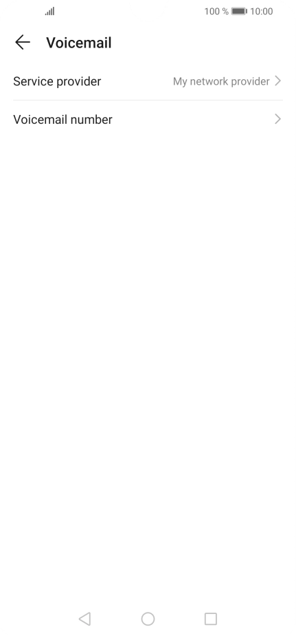 Press Voicemail number. Press Voicemail number.