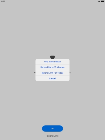 Press the required setting. Press the required setting.