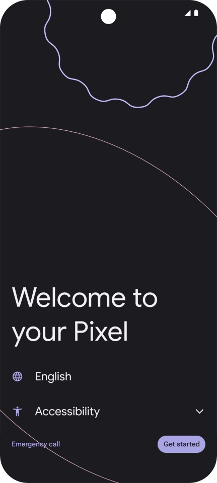 Press the field next to the language icon. Press the field next to the language icon.