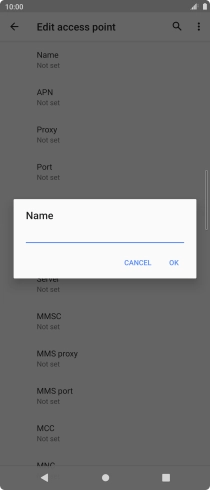 Key in EE MMS and press OK. Key in EE MMS and press OK.