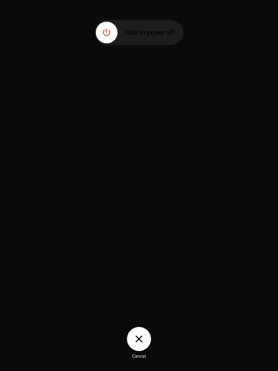 Press and drag the power off icon right. Press and drag the power off icon right.