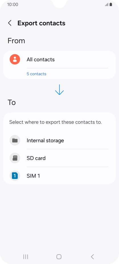 Press the name of the SIM. Press the name of the SIM.