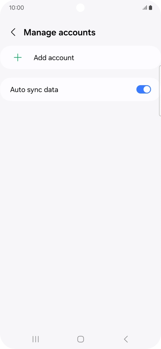 Press Add account. Press Add account.