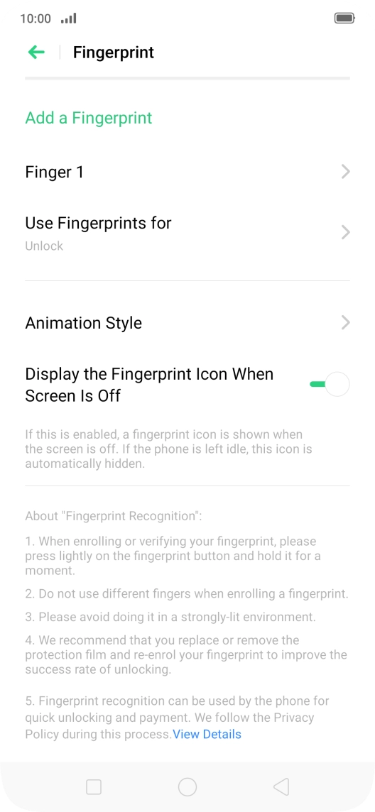 Press the Return key. Press the Return key.