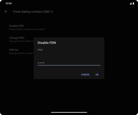 Key in your PIN2 and press OK. The default PIN2 is 0000. Key in your PIN2 and press OK. The default PIN2 is 0000.