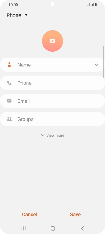 Press the address book drop down list. Press the address book drop down list.