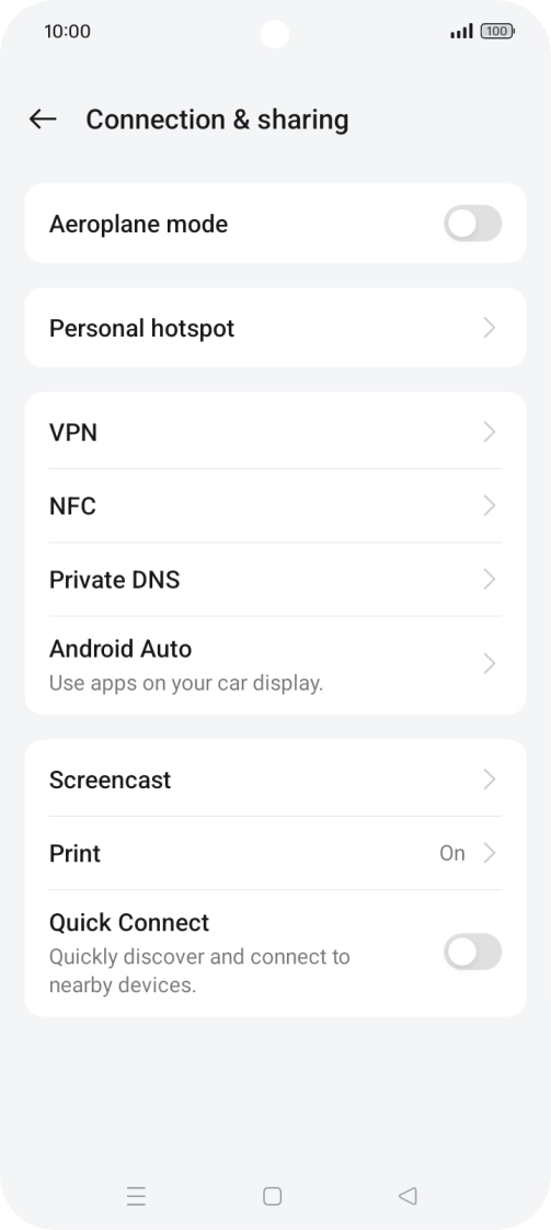 Press Personal hotspot. Press Personal hotspot.