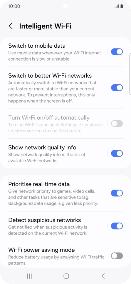 Press the indicator next to Press the indicator next to