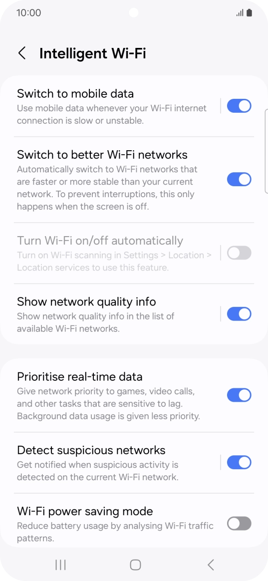 Press the indicator next to Press the indicator next to