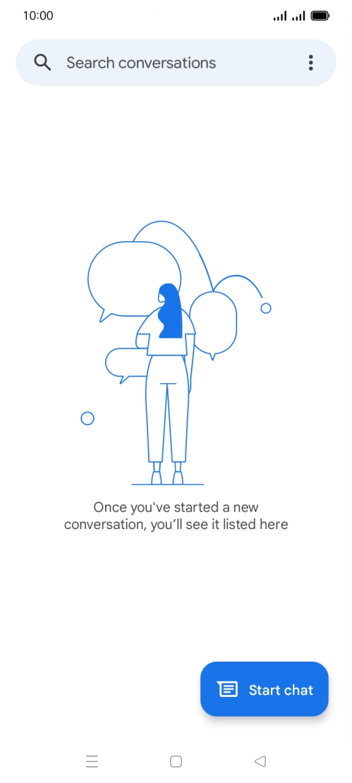 Press Start chat. Press Start chat.