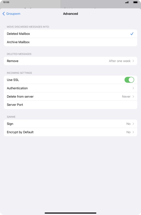 Press the indicator next to Press the indicator next to