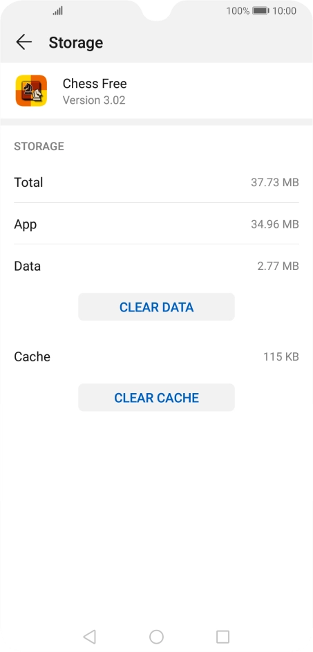 Press CLEAR CACHE. Press CLEAR CACHE.
