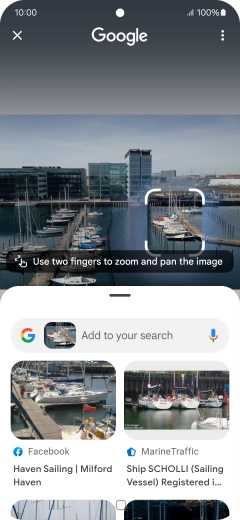 Follow the instructions on the screen to use the search results. Follow the instructions on the screen to use the search results.