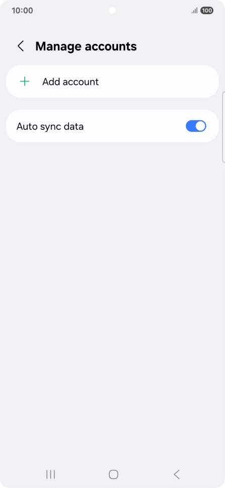 Press Add account. Press Add account.