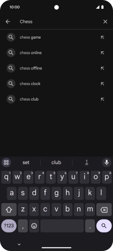 Key in the name or subject of the required app and press the search icon. Key in the name or subject of the required app and press the search icon.
