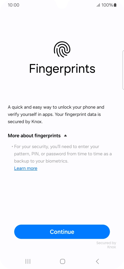 Press Continue. Press Continue.