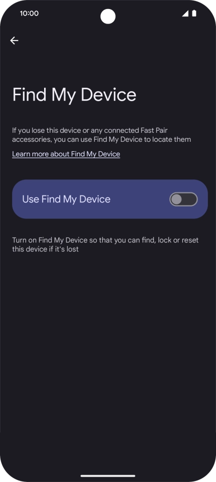 Press the indicator next to Press the indicator next to
