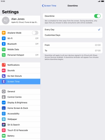 Press the indicator next to Press the indicator next to