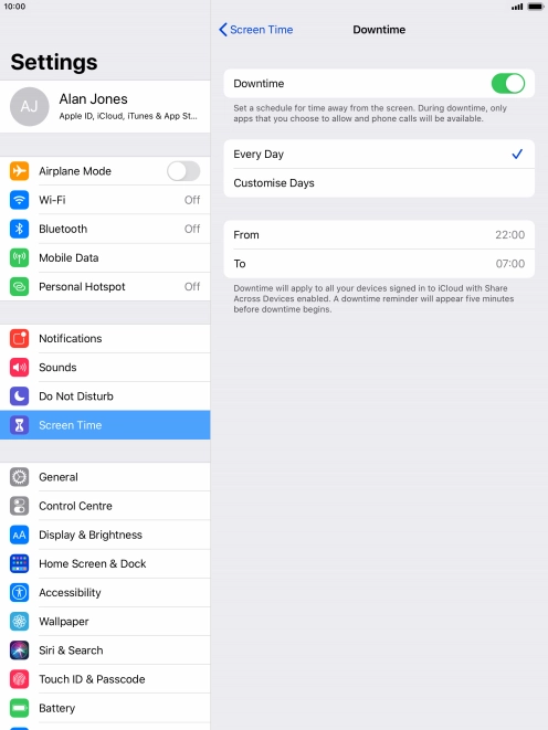 Press the indicator next to Press the indicator next to