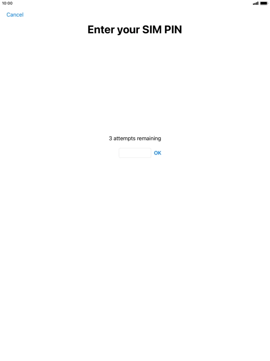 If your SIM is locked, key in your PIN and press OK. The default PIN is 1111. If your SIM is locked, key in your PIN and press OK. The default PIN is 1111.