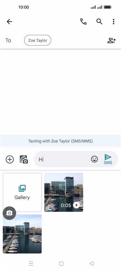 Press Gallery and go to the required folder. Press Gallery and go to the required folder.