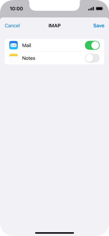 Press Save. Your email account has now been set up. To select more settings for incoming and outgoing server, proceed with the following steps. Press Save. Your email account has now been set up. To select more settings for incoming and outgoing server, proceed with the following steps.